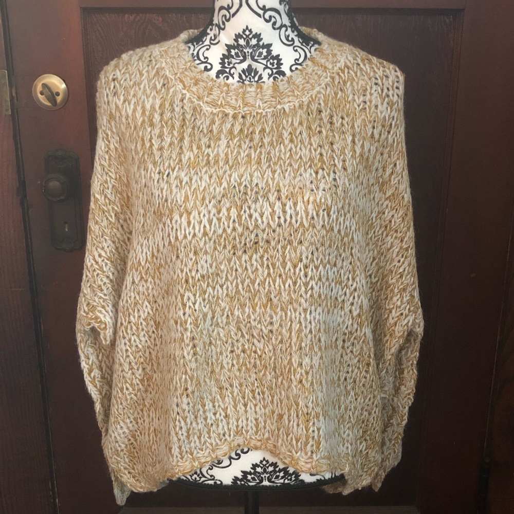 LAST ONE! Sweater in mustard and ivory - Picture 3 of 4